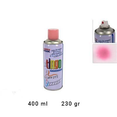 Lata de pintura spray rosada