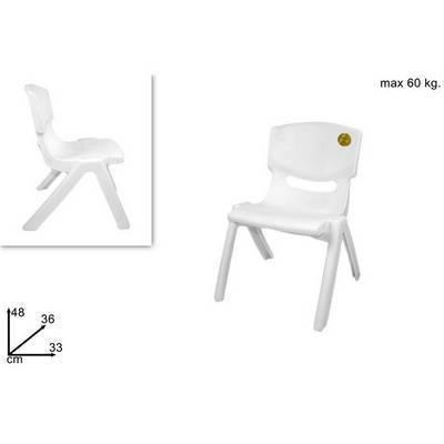 Silla  para niños blanca