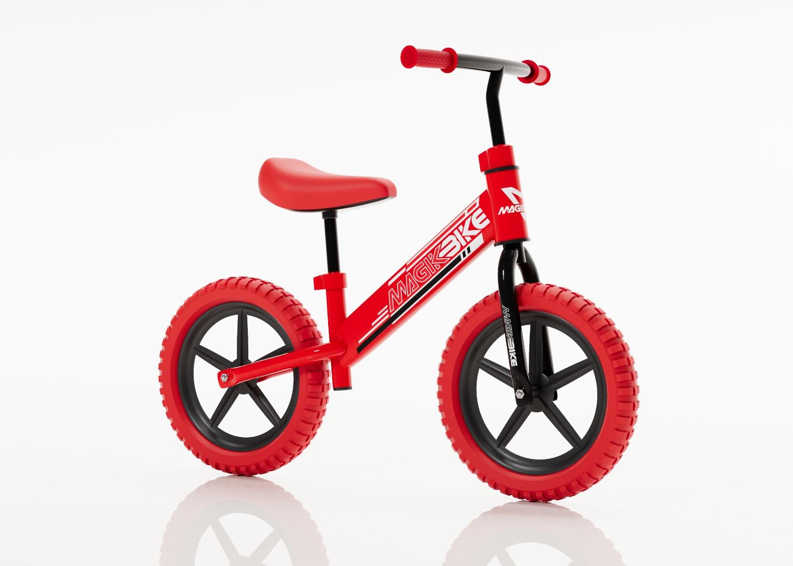 Bicicleta sin pedales - balance para niña roja  medida 12