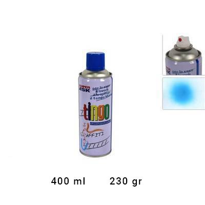 Lata de pintura spray azul