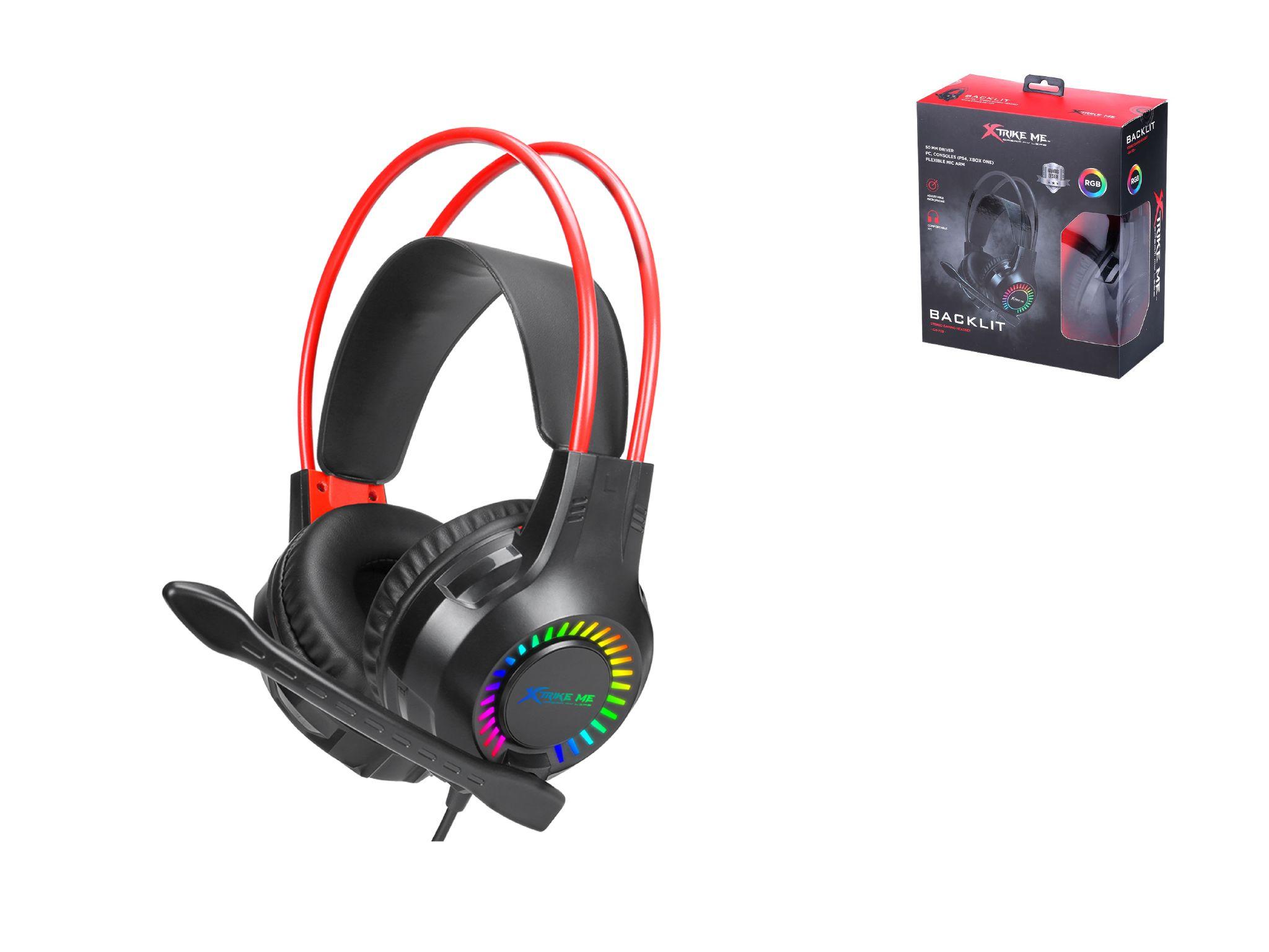 AURICULAR PARA JUEGO XTRIKE GH709 ROJO