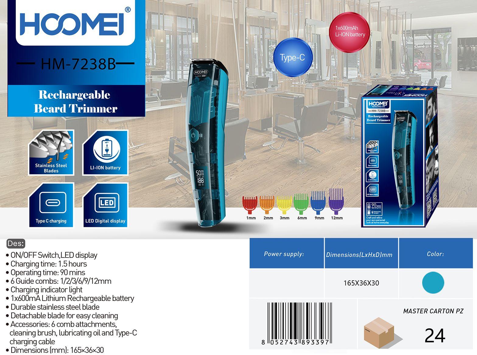 CORTAPELOS RECARGABLE HM7238B