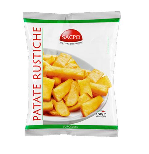 PAPAS PREFRITAS RÚSTICAS  1,5KG   M/SACPO