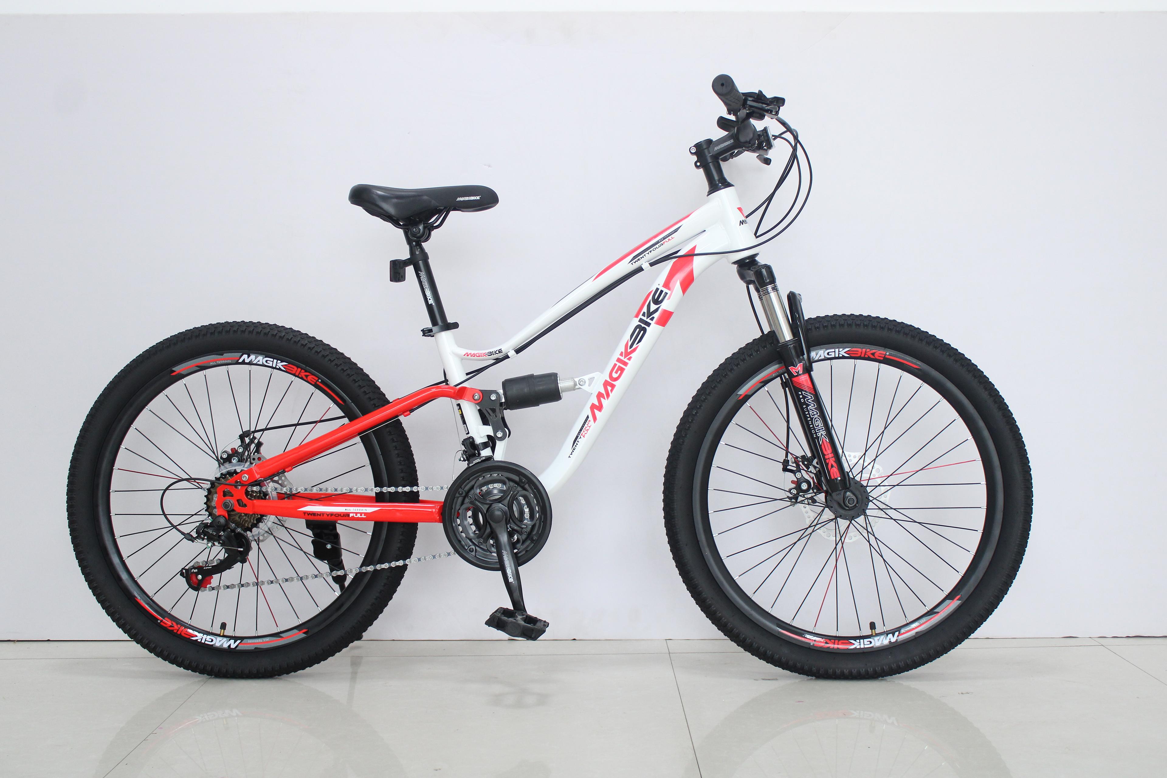Bicicleta Blanca E Roja Medida 24 Shimano