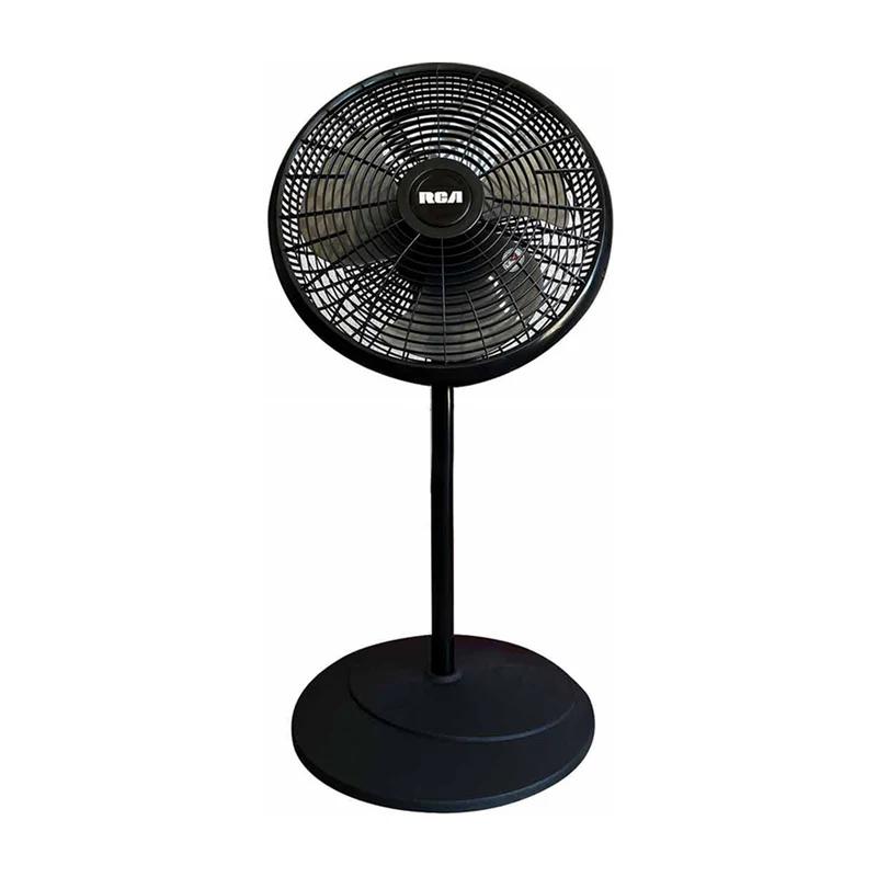  VENTILADOR DE PEDESTAL 16", COLOR NEGRO, MOD. RCFAN15, TOTALMENTE PLASTICO, 110V-60HZ. MARCA RCA 