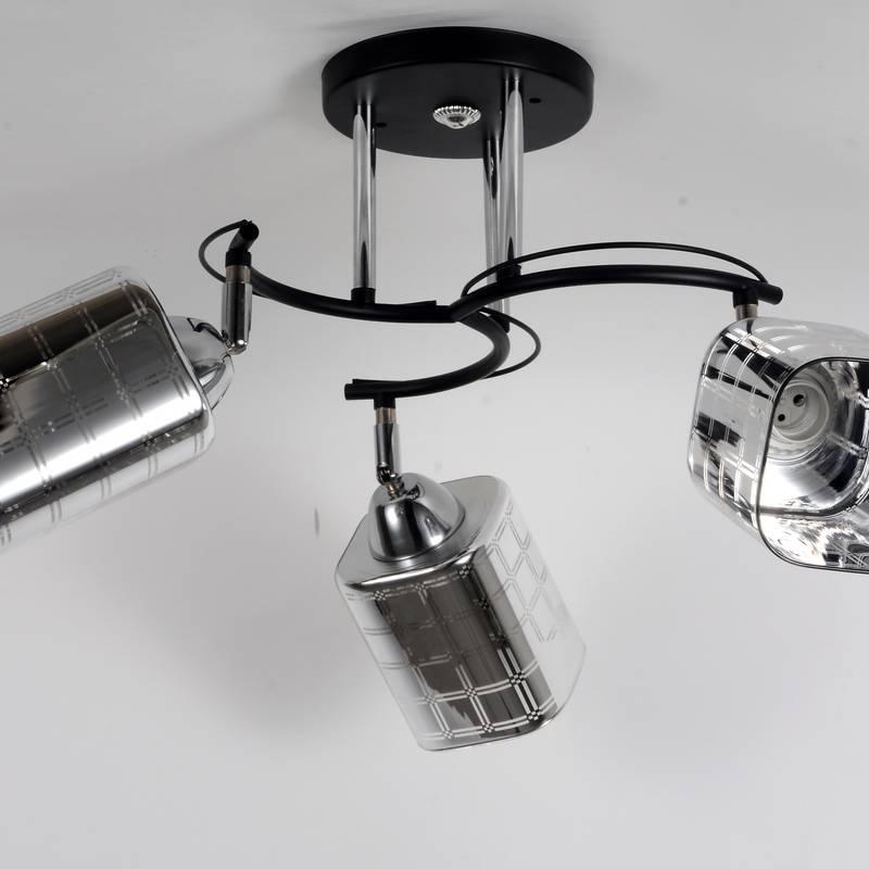 LAMPARA DE TECHO  VIDRIO Y METAL MOD.46