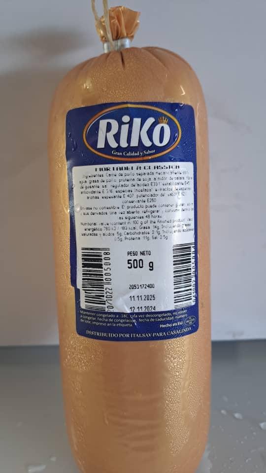  MORTADELLA CLÁSICA 500 GR. M/RIKO
