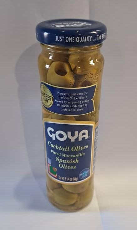 ACEITUNAS RELLENAS  MANZANILLA 2.25 OZ. 64 GR  M/GOYA