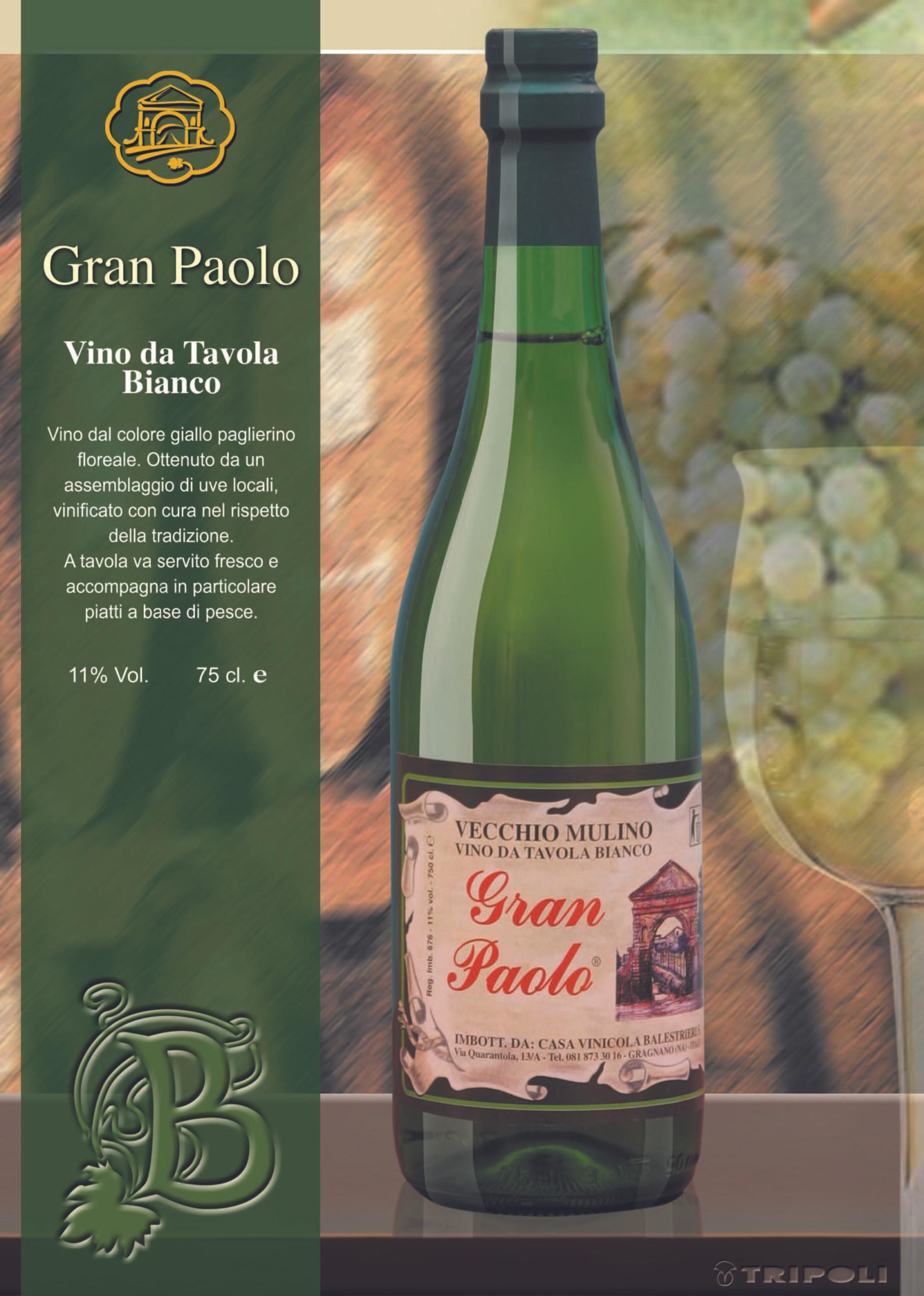 BELESTRIERI GRAN PAOLO VINO BLANCO ML 750
