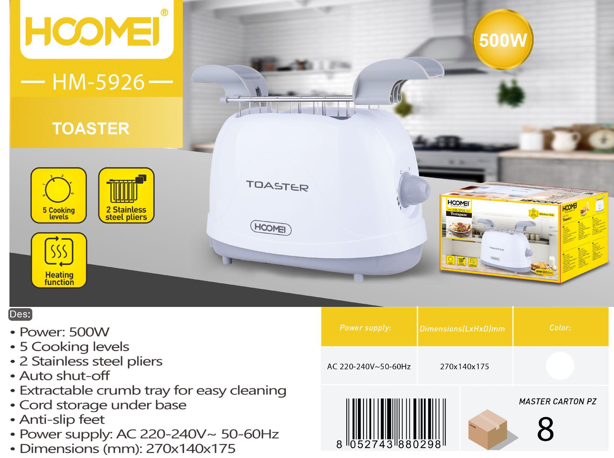 TOSTADORA 500W HM5926 NETO