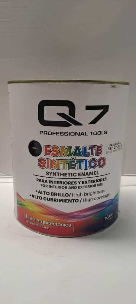PINTURA ESMALTE-NEGRO BRILLANTE-4 LITRO-Q7