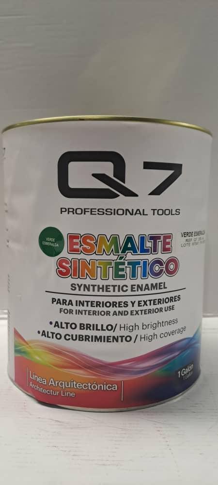 PINTURA ESMALTE SINTETICO-VERDE ESMERALDA-4 LITRO-Q7