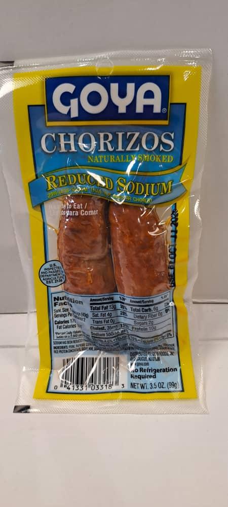 CHORIZO - REDUCIDO EN SODIO GOYA   M/GOYA