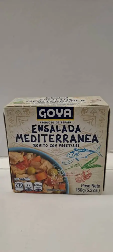 BONITO CON VEGETALES -ENSALADA CALIFORNIA 5.3 OZ GOYA M/GOYA