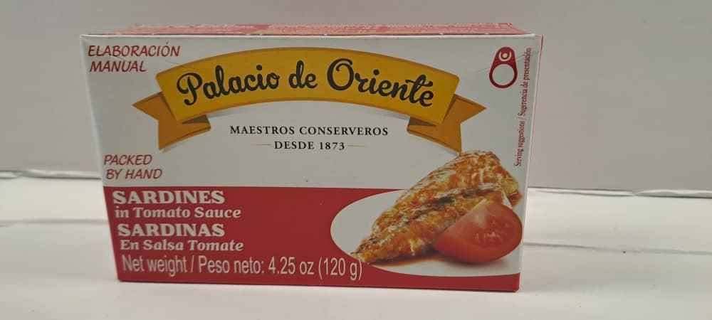SARDINAS EN TMTE SC 4.25 OZ PALACIO DE ORIENTE. M/PALACIO DE ORIENTE