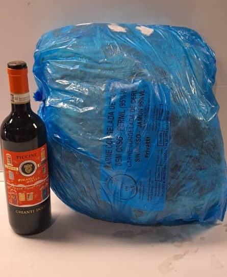 Pierna de Cerdo 95VL sin hueso y sin piel , M/FRIVATTI por 11.90 Kg aprox y VINO PICCINI CHIANTI DOCG 2022 BB LT 0,75 MONDO 13% V. TINTO M/PICCINI