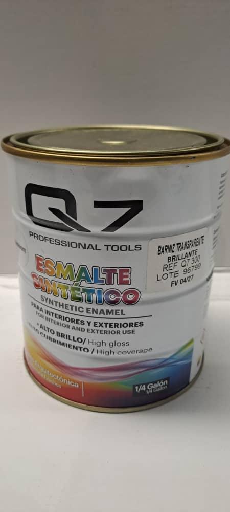 PINTURA ESMALTE SINTETICO-BARNIZ TRANSPARENTE.-1 LITRO- Q7