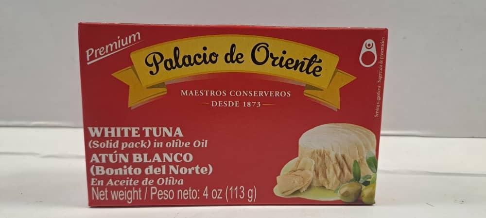 ATUN BLANCO EN ACEITE DE OLIVA 230 G PALACIO DE ORIENTE.   M/GOYA