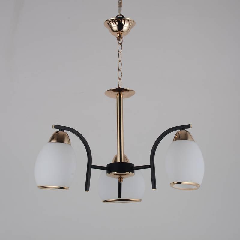 LAMPARA DE TECHO VIDRIO Y METAL MOD.60