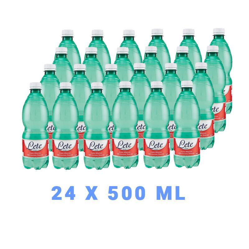  AGUA MINERAL ITALIANA  ligeramente gasificada 50CL MARCA LETE  (blister por 24) cada unidad : 0,35 USD