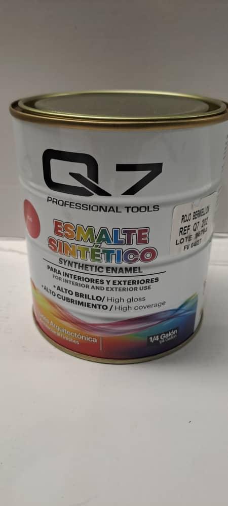 PINTURA ESMALTE -ROJO BRILLANTE.-1 LITRO- Q7