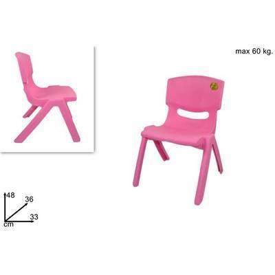 Silla para niña rosada