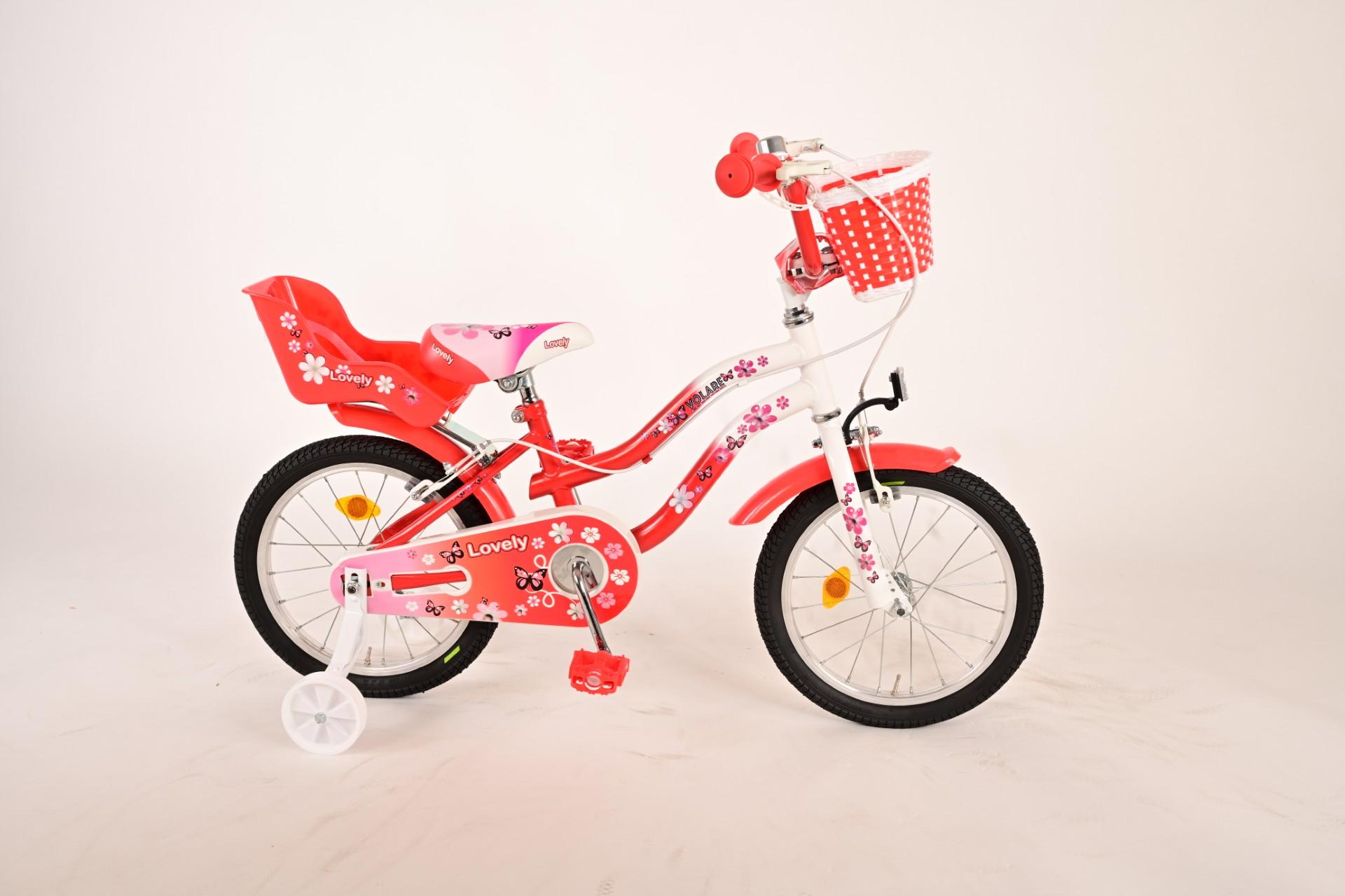 BICICLETA VOLARE 16 LOVELY ROJA BLANCA LOVELY