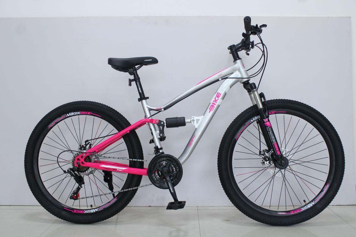 BICICLETA 26" MUJER TRANSMISION 21 VELOCIDAD FRENOS DE DISCO
