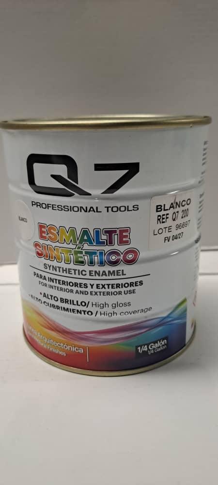 PINTURA ESMALTE -BLANCO BRILLANTE.-1 LITRO- Q7