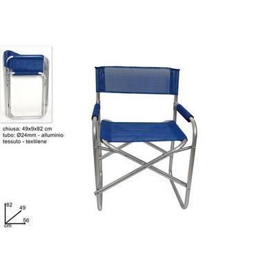 Silla plegable de niño azul