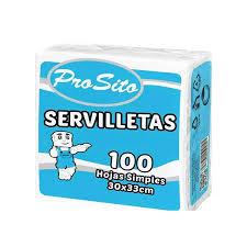 Servilletas 30X33 100 Hojas simples