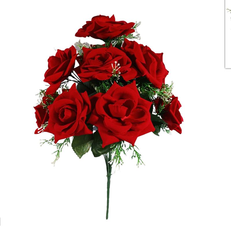 Ramo de 12 rosas plasticas